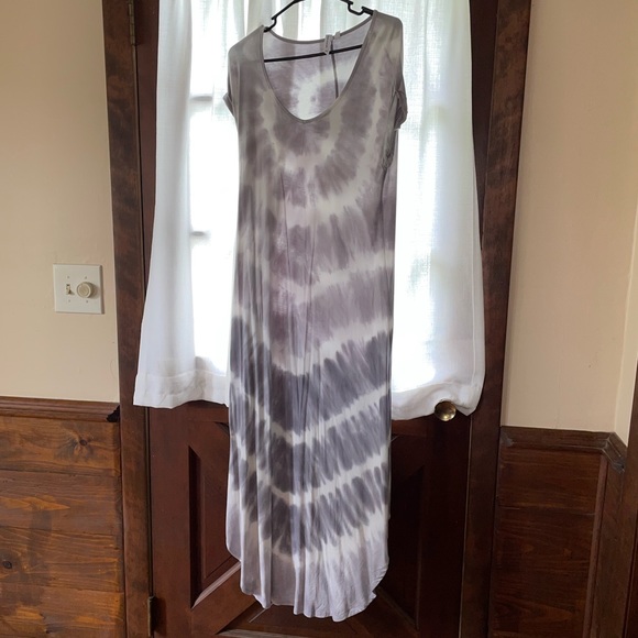 Cable Gauge Tie Dye Maxi Dress 